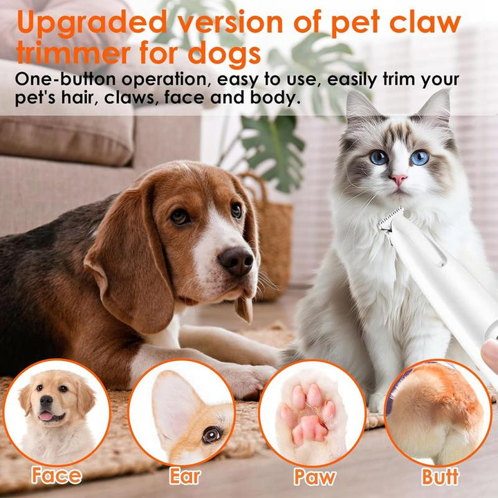 Rechargeable Pet Hair Trimmer Kit