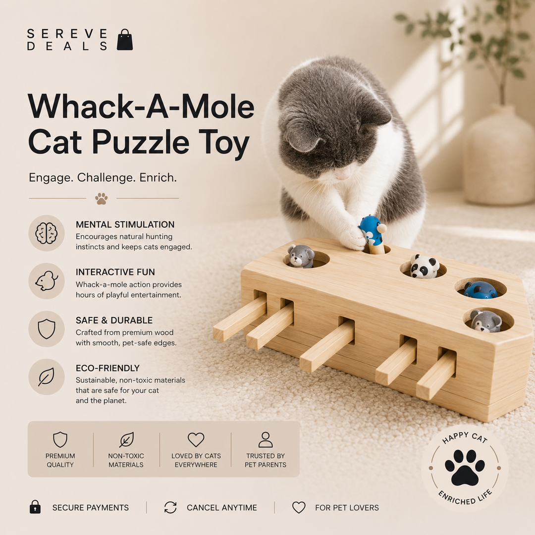 SEREVE Whack-A-Mole Cat Puzzle Toy